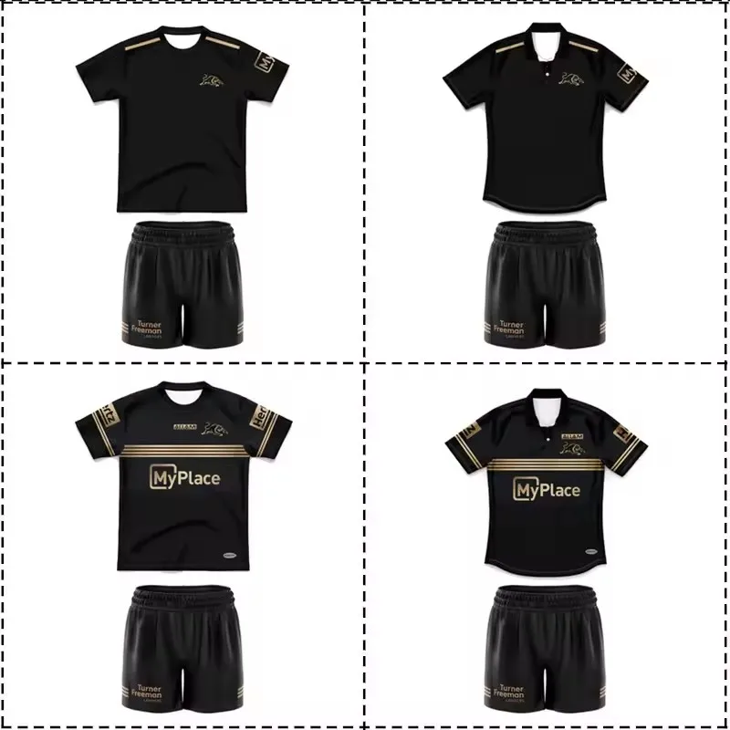 2025 Penrith Panthers Alternate Kids Kit Rugby Jersey Size: 16-26 （Print Custom Name Number）