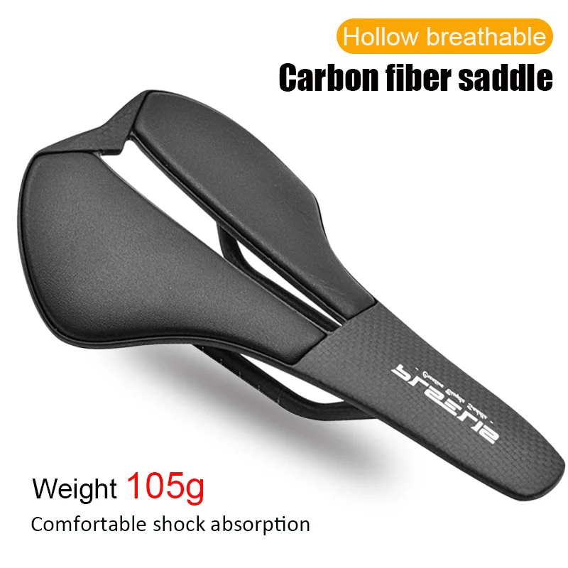 105g bicycle seats saddle bicycles mtb carbon road bicycle saddle Hollow Comfortable Breathable Cycling Bicycle accessories