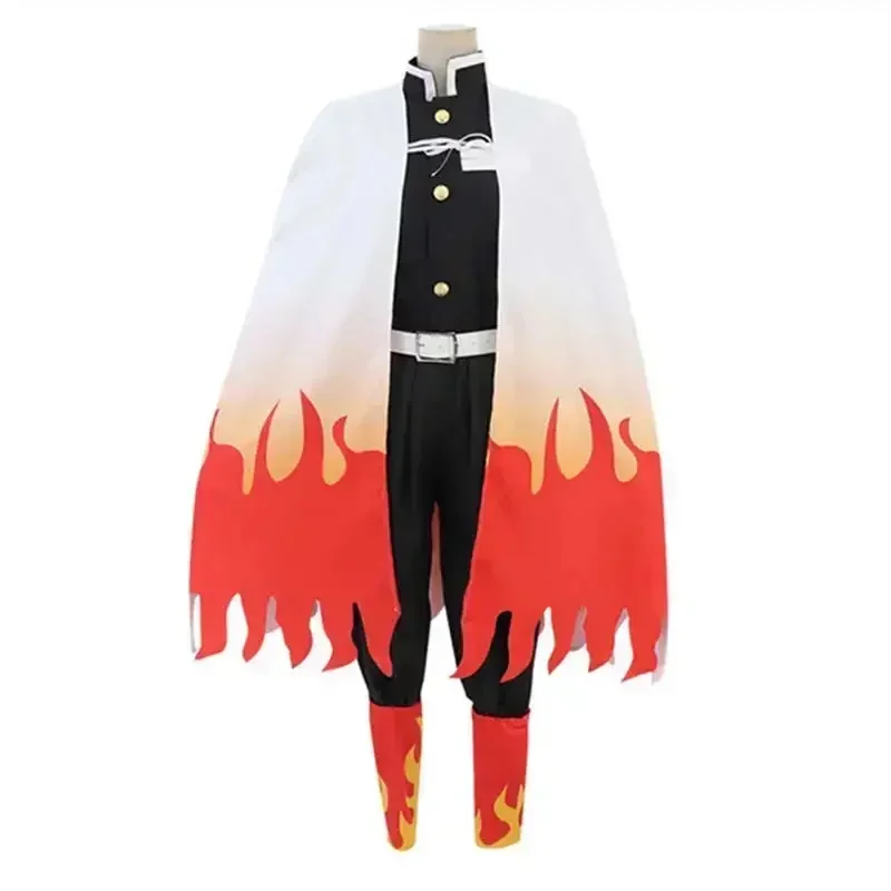 

Rengoku Kyoujurou Cosplay Costume Adult Men's Halloween Party Outfit with Wig Disguise for Roleplay