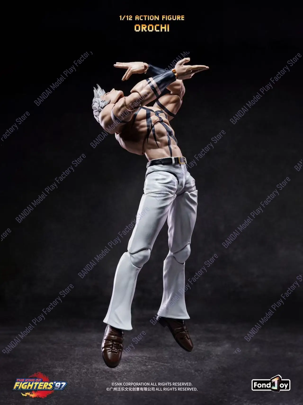 In‑stock: FondJoy KOF '97 Orochi 1/12 Scale Action Figure, Collectible Display Statue, Gift