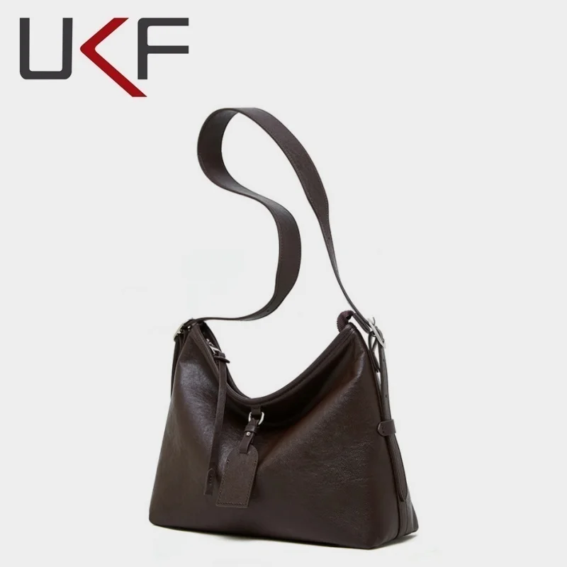 

UKF Women's Large Capacity Shoulder Bag Armpit Bag Ladies Commuter Shopper Bags High Quality Luxury Handbag Crossbody Bags