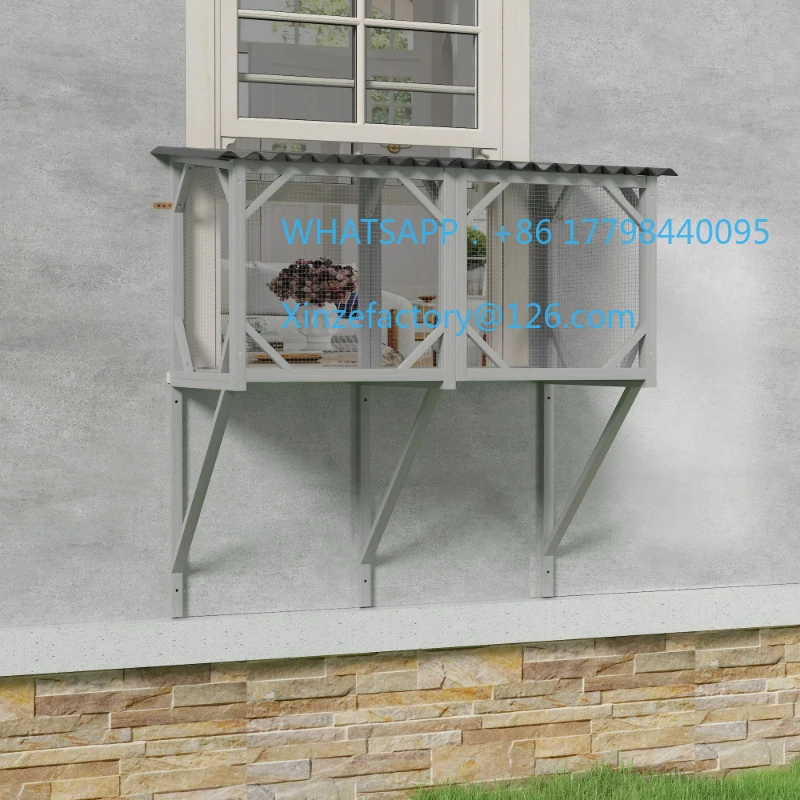 Tempat Tidur Kucing di Jendela yang Dapat Disesuaikan untuk Kucing Besar di Dalam Ruangan - Untuk Berjemur, Tidur Siang & Melihat Pemandangan dari Tempat Tidur Kayu di Jendela