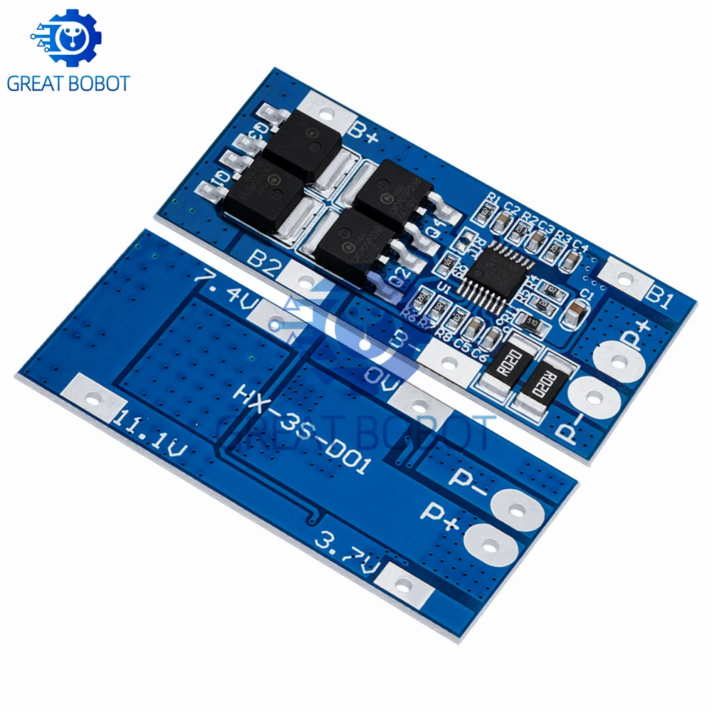 BS 3S 20A 18650 Li-ion Lithium Battery Charger Protection Board 10.8V 11.1V 12V 12.6V Electric 10A Lipo BMS PCB PCM Module
