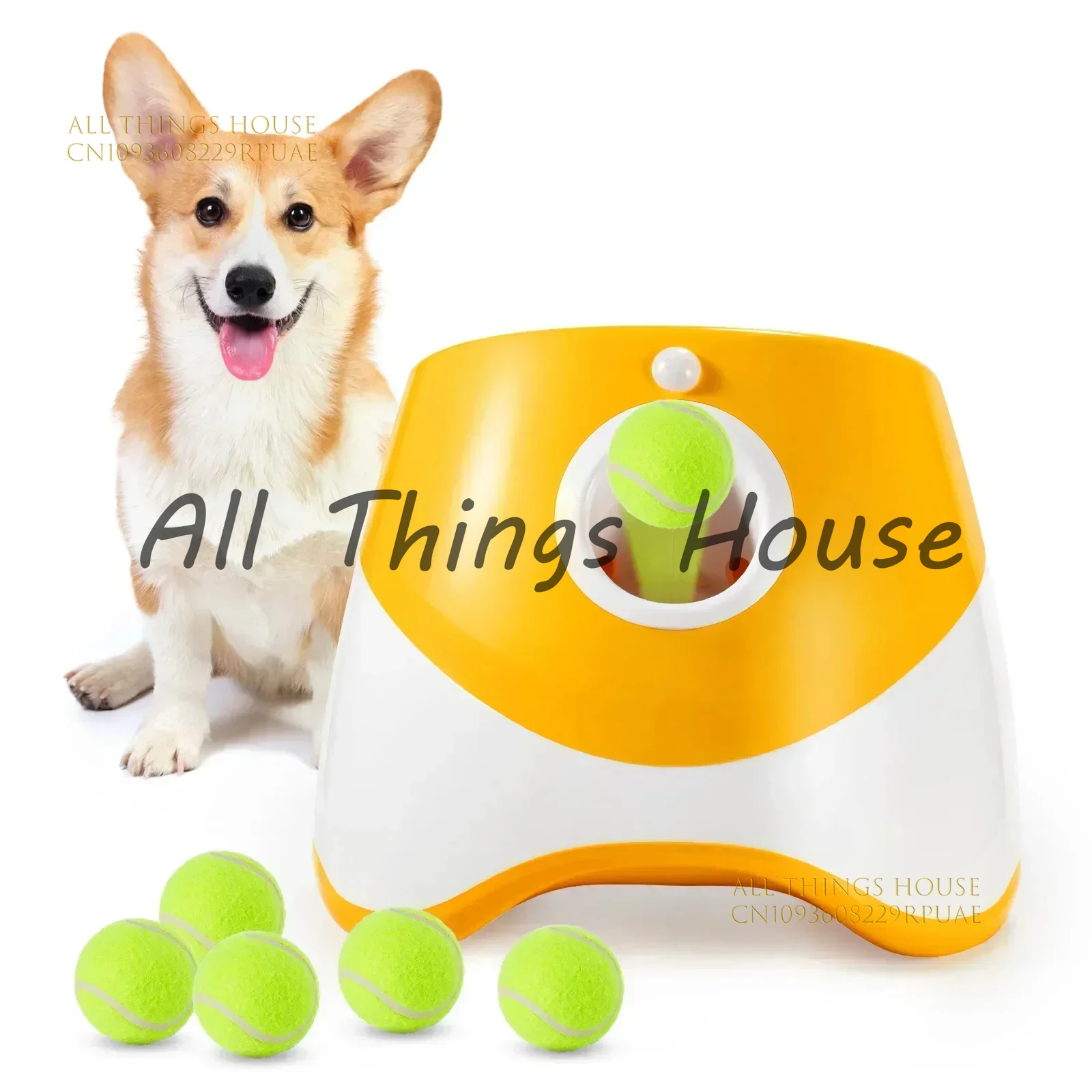 Automatic Pet Throw Jump Ball, Catapult Ball Launcher, Dog Toy, Bulldog Toy, Tennis Machine