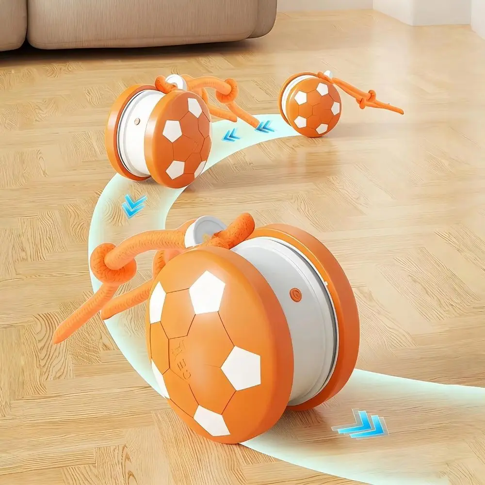 

With Tail Rope Interactive Smart Rolling Ball Quiet Obstacle Avoidance Intelligent Cat Toy Ball Smart Rolling Self Enjoyment