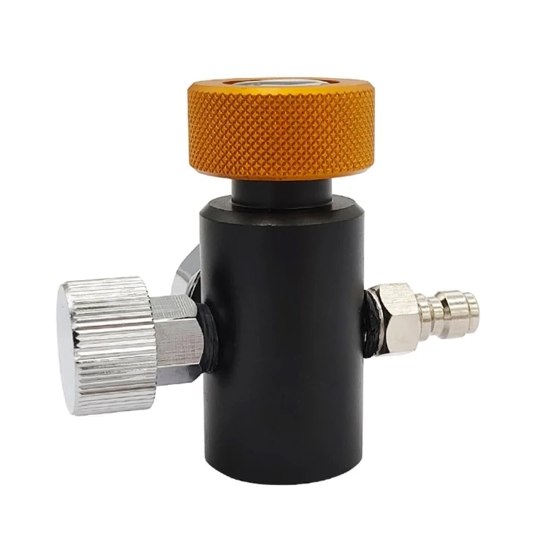 โลหะแบบพกพา CO2 บรรจุอะแดปเตอร์ CO2 อะแดปเตอร์วาล์วควบคุมความดัน