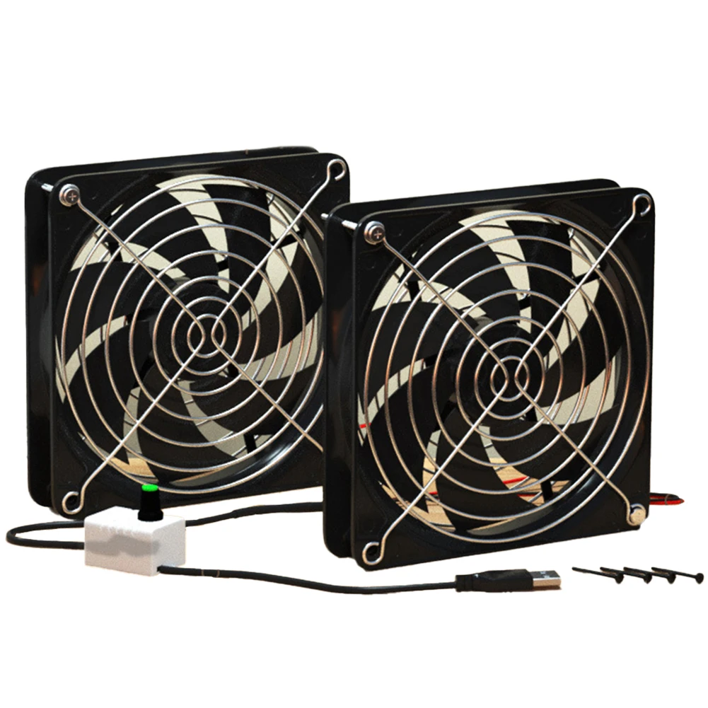 Indoor Ventilation 12cm Chicken Coop Ventilation Adjustable Speed Fan Adjustable Speed Fan Versatile Size Options