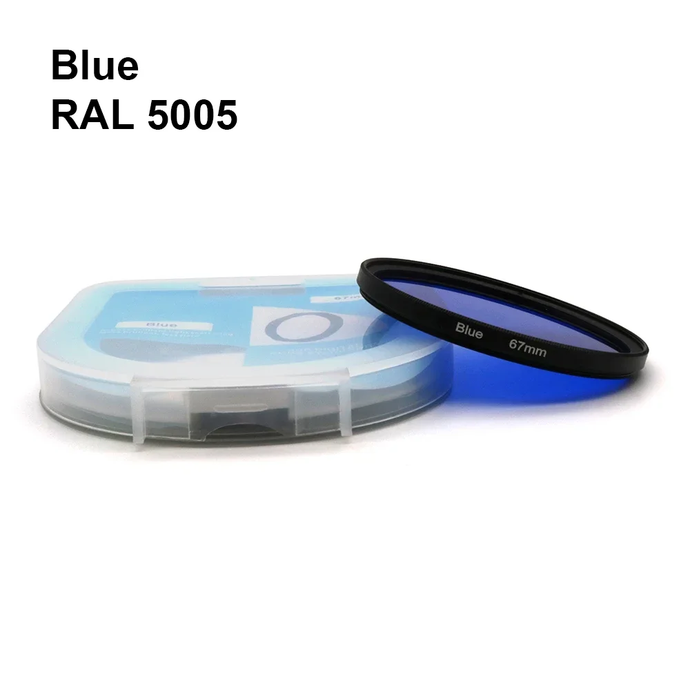 Vollfarbfilter Universal RAL-Code Einschraubung 37 40,5 43 46 49 52 55 58 62 67 72 77 82 mm Rot Orange Gelb Grün Lila Blau – Detail 7