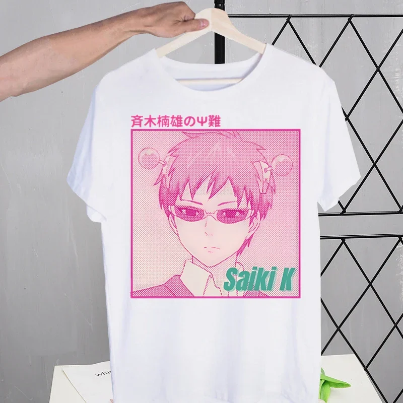 Saiki K Kusuo No Psi Nan Street Style Casual Short Sleeve Men T Shirt O-neck Tshirt Male The Disastrous Life Of Saiki T-shirt