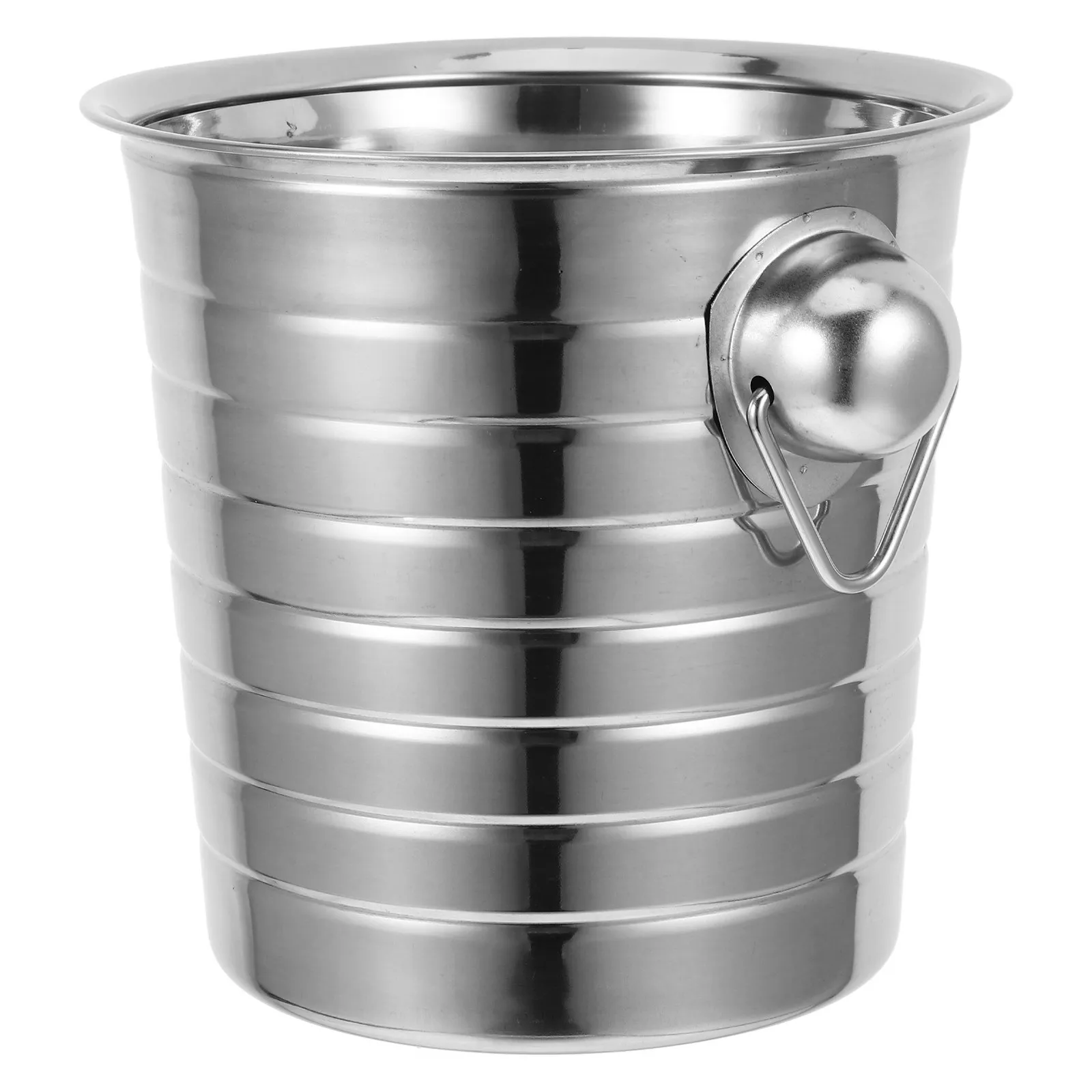 3L Stainless Steel Ice Bucket for Wine Beer and Ice Chilling Multi-Functional Bar Party Ktv Home Use Elegant Design Easy Clean
