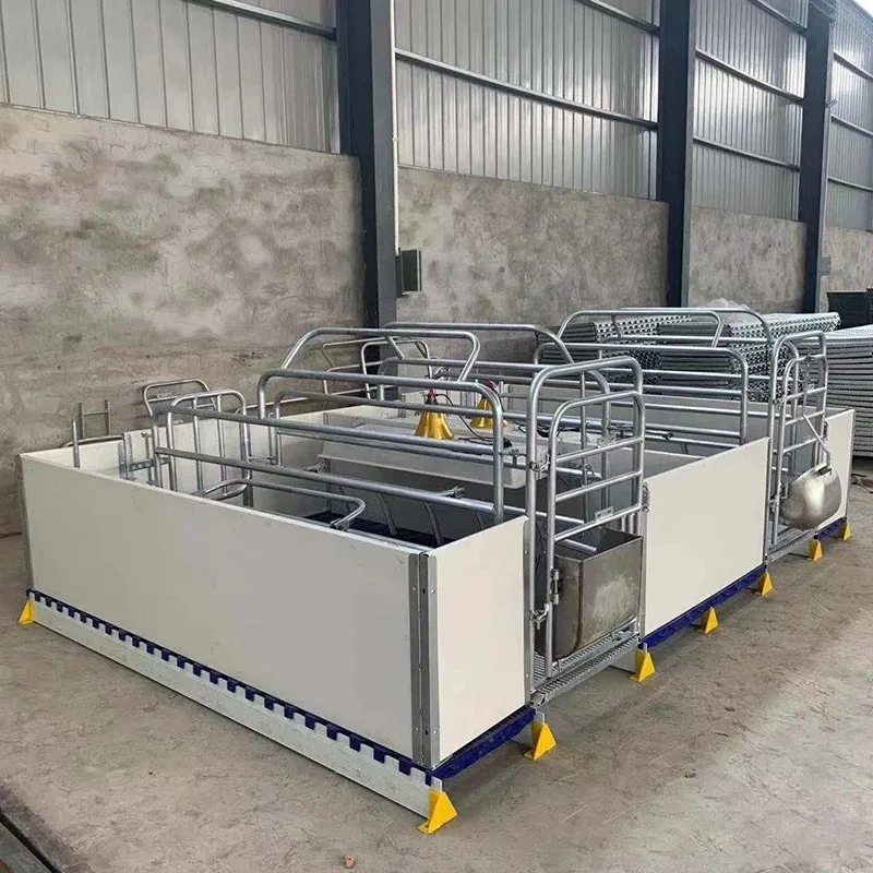 Cheap Price Livestock Equipment Pig Farrowing Crate Galvanized Cage for Sale with Farming Plastic Slatted Flooring