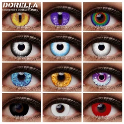 D'ORELLA Colored Contact Lenses For Eyes Cosplay Anime Yearly Cosmetics Contact Lenses Halloween Contact Lens Eye Beauty Makeup