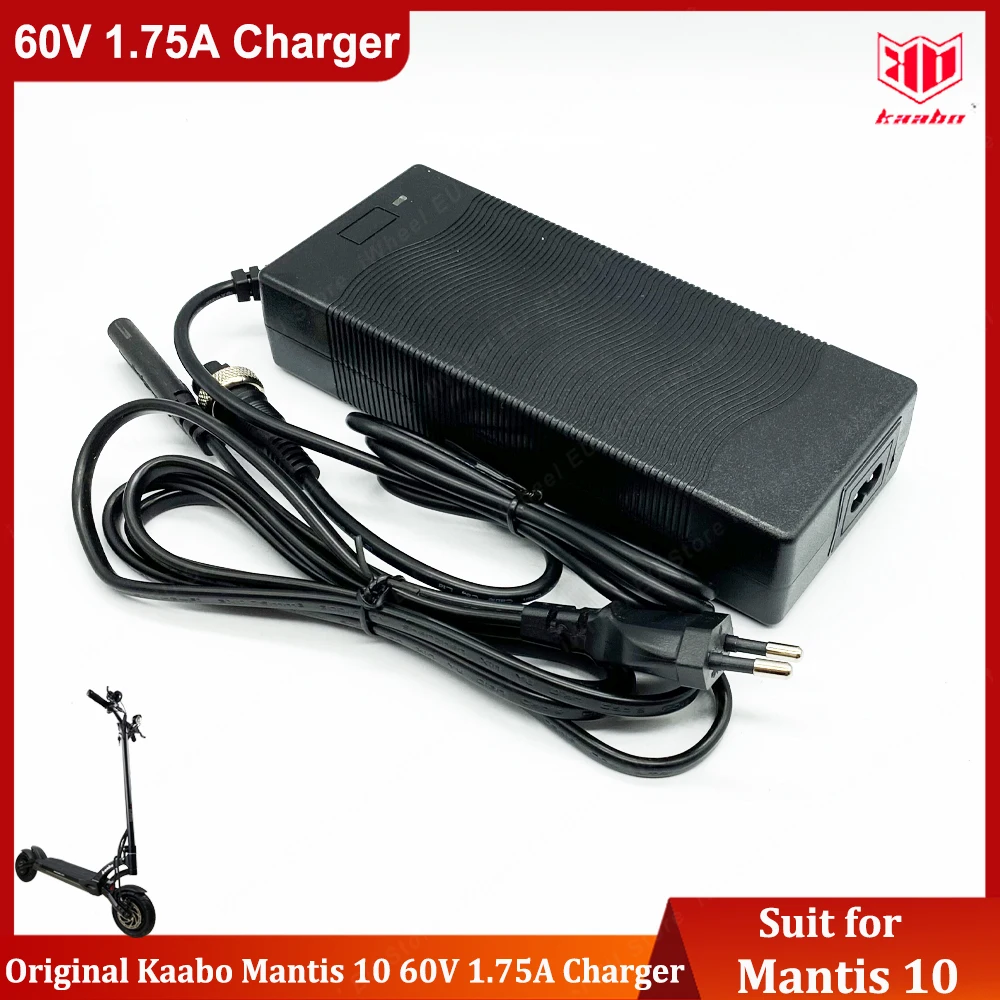 Original Kaabo Mantis 10 Charger 67.2V 1.75A Charger for 60V Kaabo Warrior X/11/GT Electric Scooter Official Kaabo Accessories