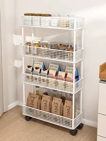 초박형 주방 수납 선반 지하식 설치 초박형 좁은 주방 냉장고 수납 선반 주방 수납 선반 냉장고 수납 선반 수납 선반