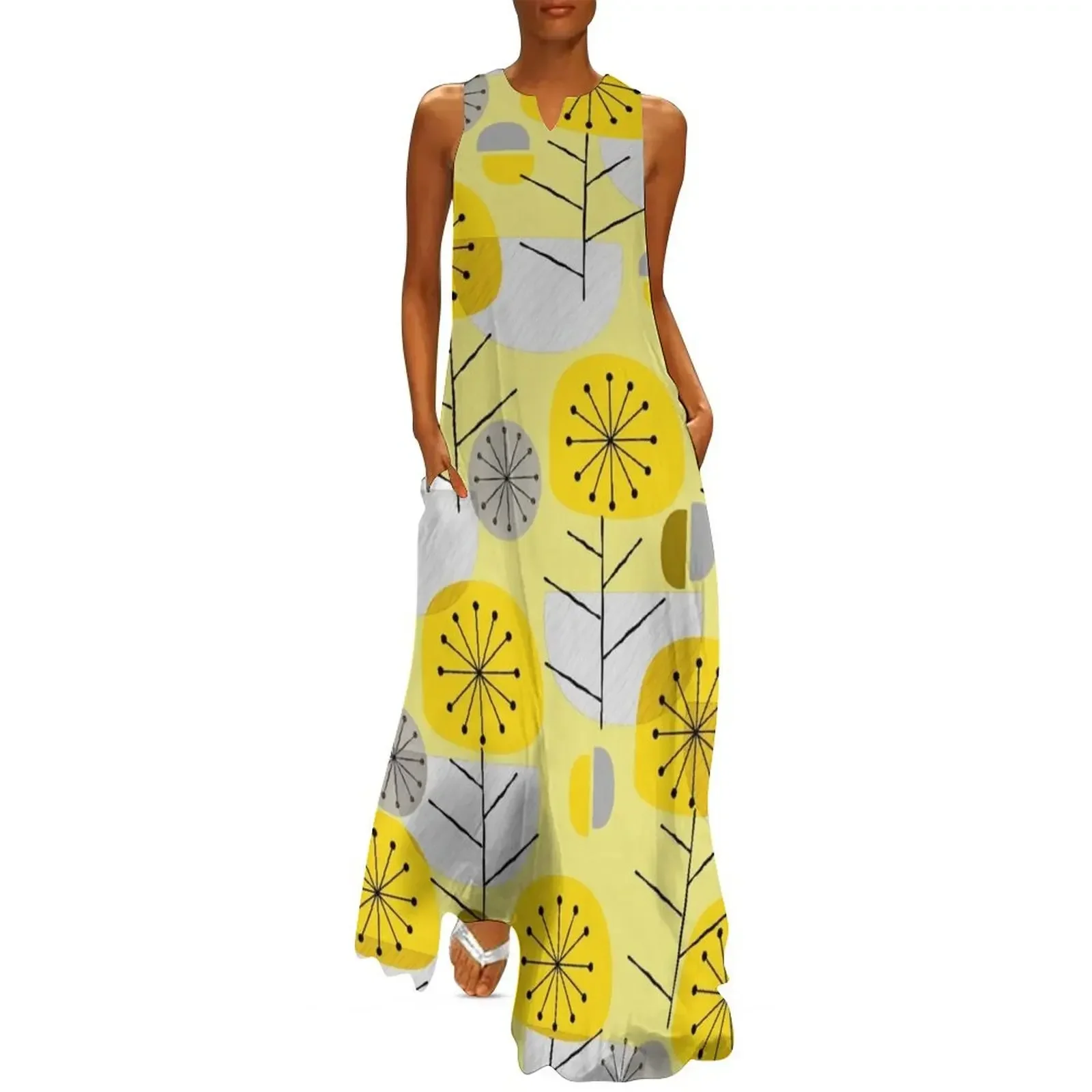 

Yellow Nature Long Dress birthday dress for women summer outfits for women 2025 clothes Dresses for wedding party Dress