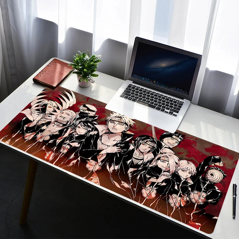 

Mouse Pad PC Non Slip Rubber Mousepad Laptop Gamer Cabinet HD Keyboard Pad Office Computer Gaming Desk Naruto Akatsuki Mouse Mat