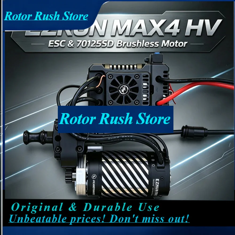 RoRuSHobbywing EZRUN MAX4 HV 300A Sensored ESC & 70125SD-560KV Brushless Motor For 1:5 1/5 RC Car/Truck On-road Parts