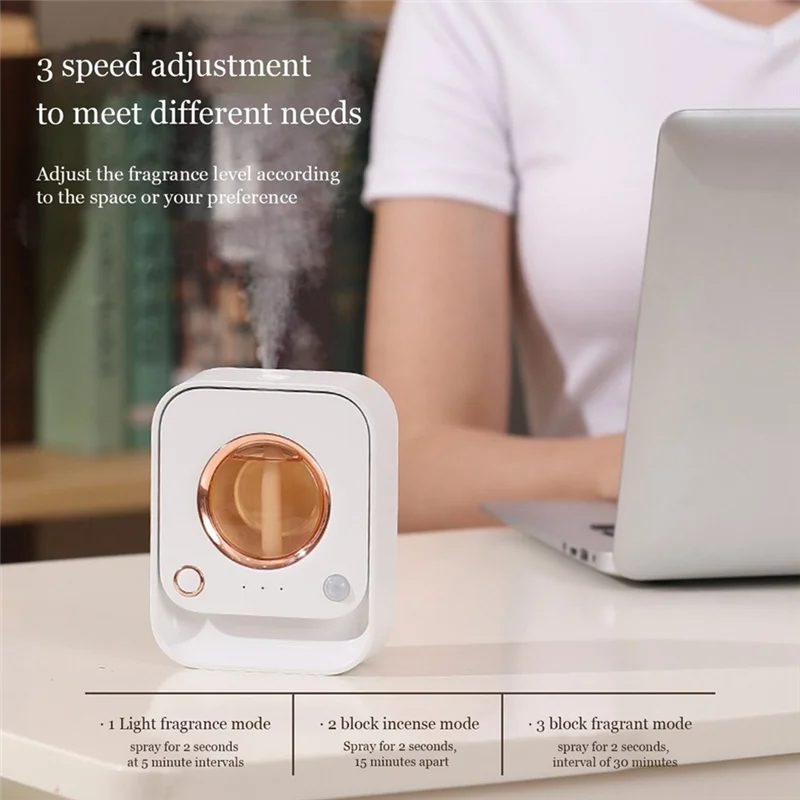 A85I-USB آلة الروائح الذكية معطّر الهواء لرش الزيوت العطرية الأوتوماتيكية، مزيل الروائح الكريهة للغرفة
