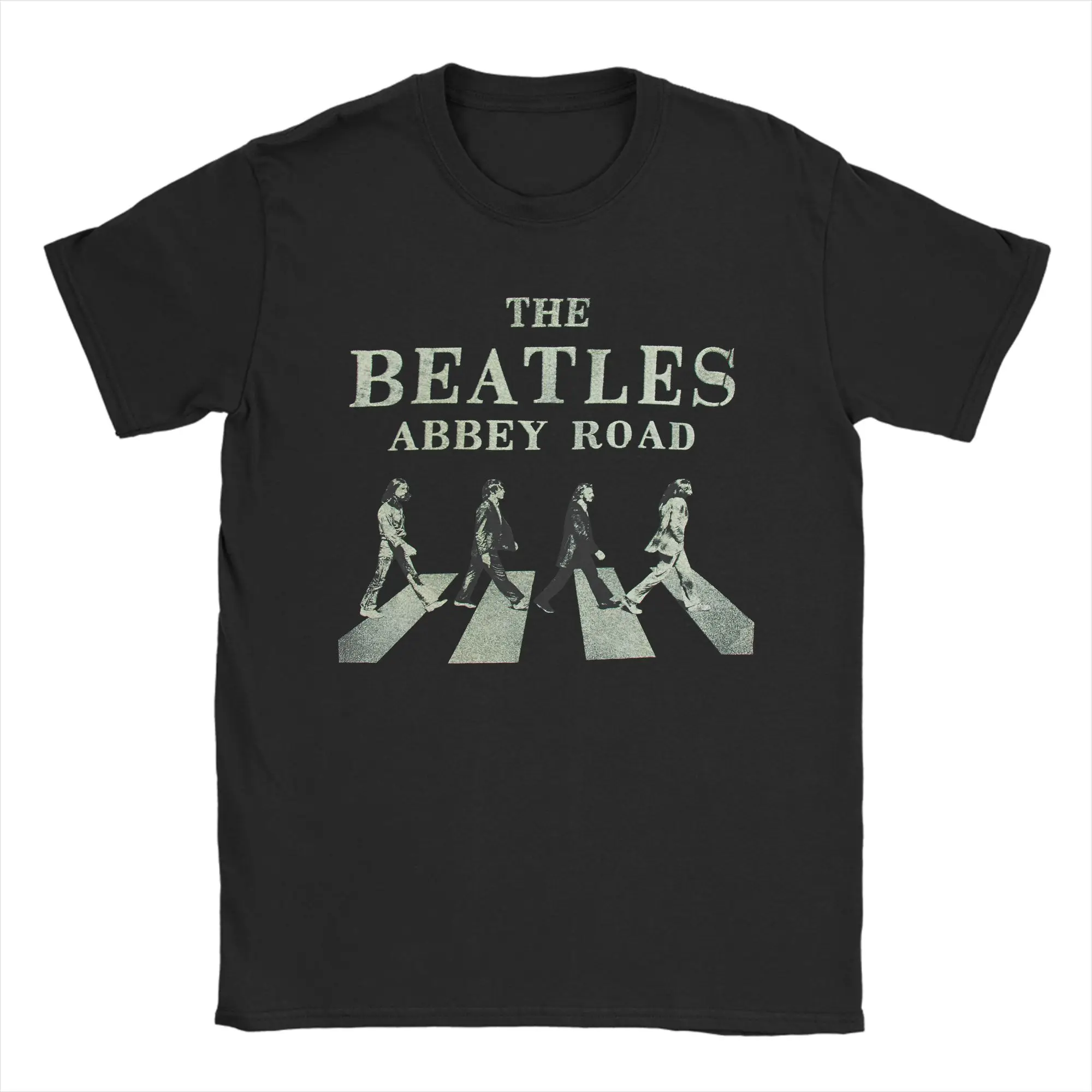 Men Abbey Roab The B–beatles  T Shirts  Pure Cotton Clothes Vintage Short Sleeve Round Collar Tees Party T-Shirts