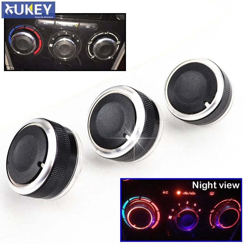 

FOR MAZDA 6 M6 2004-2009 SWITCH KNOB KNOBS HEAT HEATER CONTROL BUTTONS DIALS FRAME RING A/C AIR CON COVER 2006 2005 2007 2008