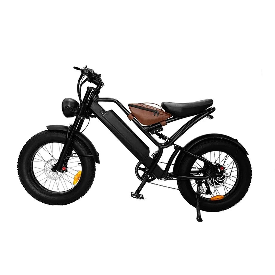 

750W 48V 15AH Lithium Battery Full Suspension Elektrische Fiets Fietsen OEM EBike China Factory Electric 20 Inch Fat Tire E Bike