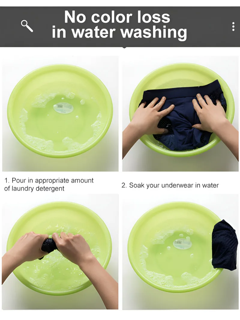 4PCSMen's Ice zijden mesh boxer