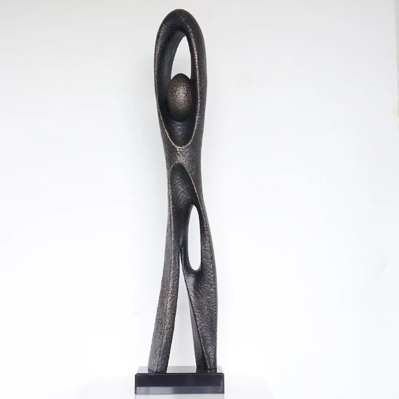 Patung Abstrak Mewah untuk Dekorasi Ruang Model, Klub, dan Lobi Hotel Wabi Sand Wind