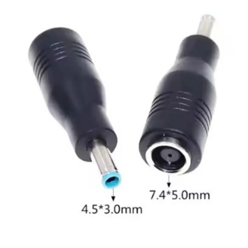 

Right Angle Connector 7.4*5.0mm To 4.5*3.0mm DC Power Charger for HP Dell Blue Tips Copper Core Laptop Adapter