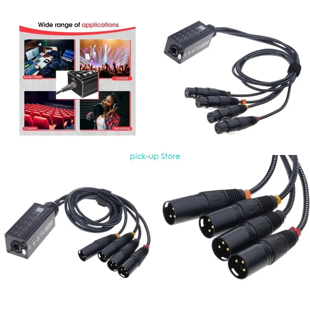 

Q5WA 4-канальный 3-контактный звуковой кабель Rj45, мультисетевой приемник, удлинитель кабельной коробки для сценического студии