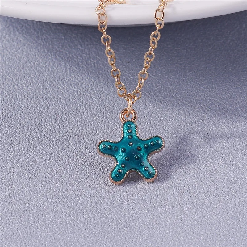 Boho Muschel Halskette Meer Strand Schöne Fisch Meerjungfrau Herz Stern Anhänger Halskette Für Frauen Kinder Sommer Schmuck Geschenke Böhmischen – Detail 6