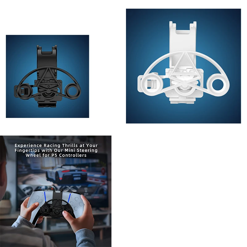 For PS5 controller mini steering wheel Gamepad racing steering wheel P5 accessories