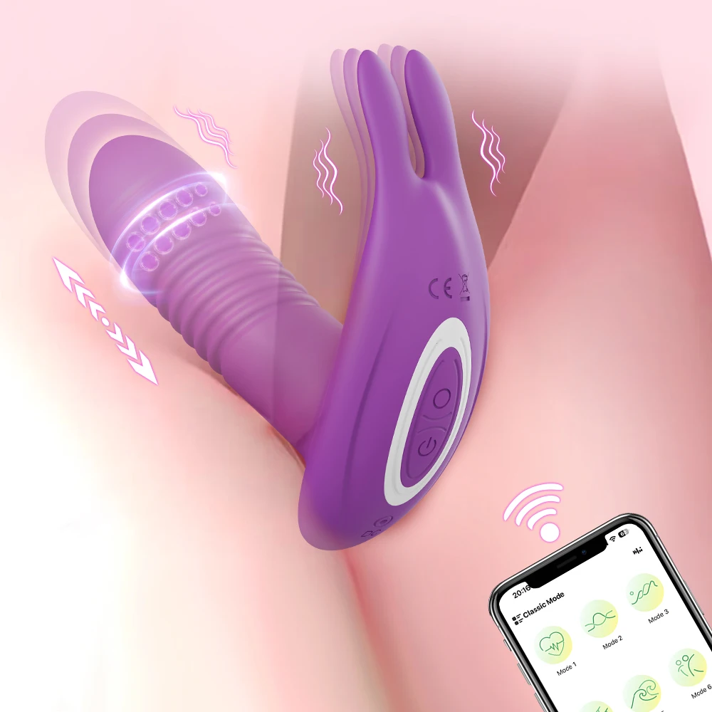 Thrusting Vibrator for Women APP Rotating Telescopic Dildo Remote Control G Spot Massage Clitoris Stimulator Sex Toy for Women - Image 6