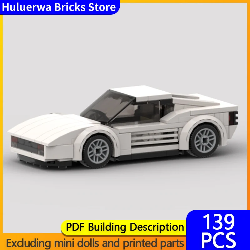 

Модель скоростного гиперкара MOC, строительные кирпичи, Testarossa, ретро, верхний уровень, спортивный автомобиль, модульная технология, подарок, сборка, детский игрушечный костюм