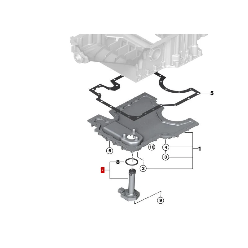 12617607910 X5 E53 4.4i 545i 630i 645Ci 630i Oil level sensor