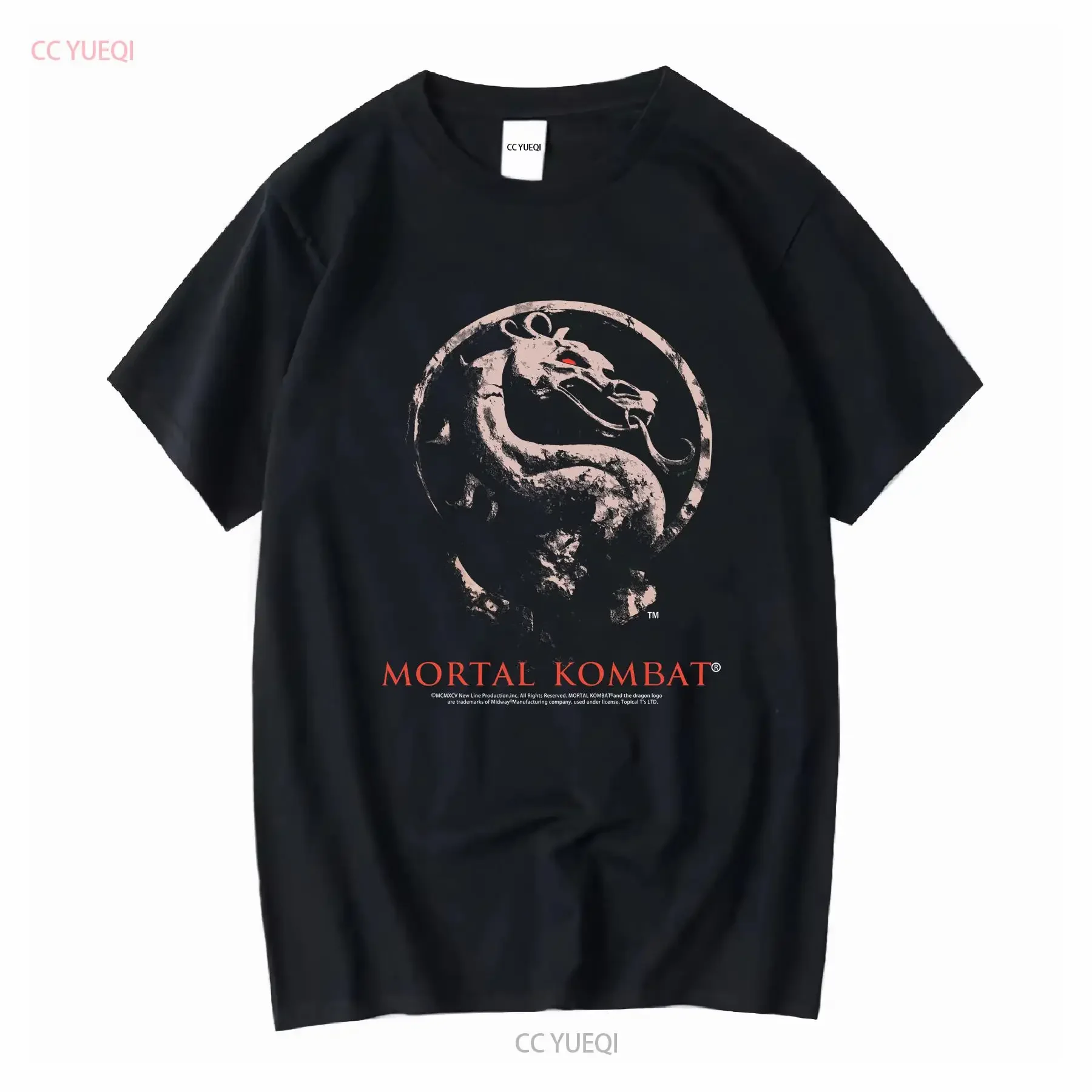 90s Mortal Kombat Movie Dragon Logo Martial Arts Fantasy Film 1995 T Shirt Extra Large vintage Washed designer clothes