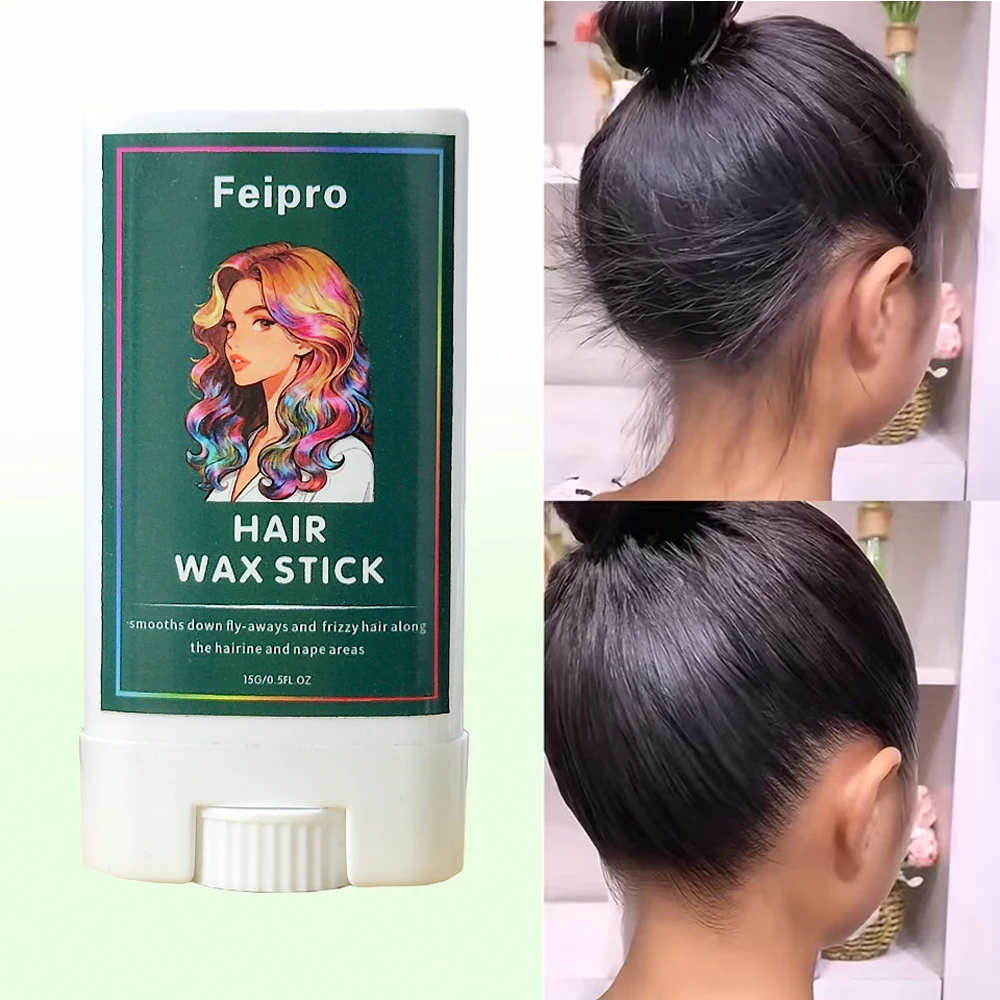 

15g Wig Wax Stick Non-greasy Edge Control Flyaway Tamer Hair Smoothing Frizz Control For Human Synthetic Hair Wigs