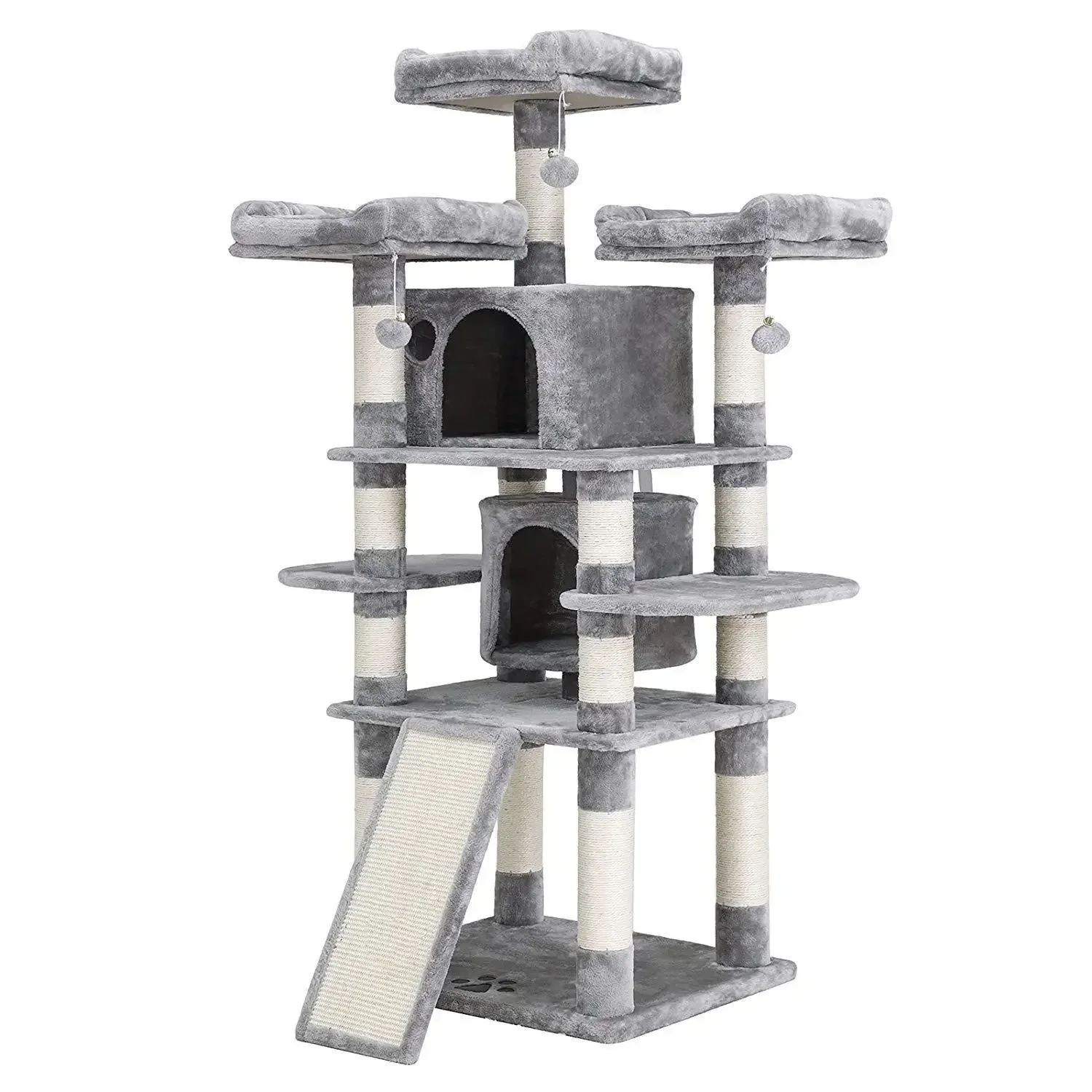 High Quality Luxury Cat Climbing Tree Multi-Level Furniture Tower Pet Play Large Cat Tree House