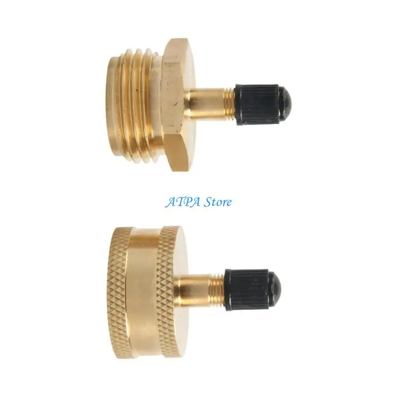 U13C Brass Water Pipe Blow Out Plugs with 3 4 Inch GHT Thread Suitable for Winterizing & Drainage In Campers And Gardens