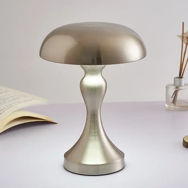 Personalized Design Mushroom Table Lamp Creative Living Room Atmosphere Light USB Charging Touch Bar Counter Small Night Light