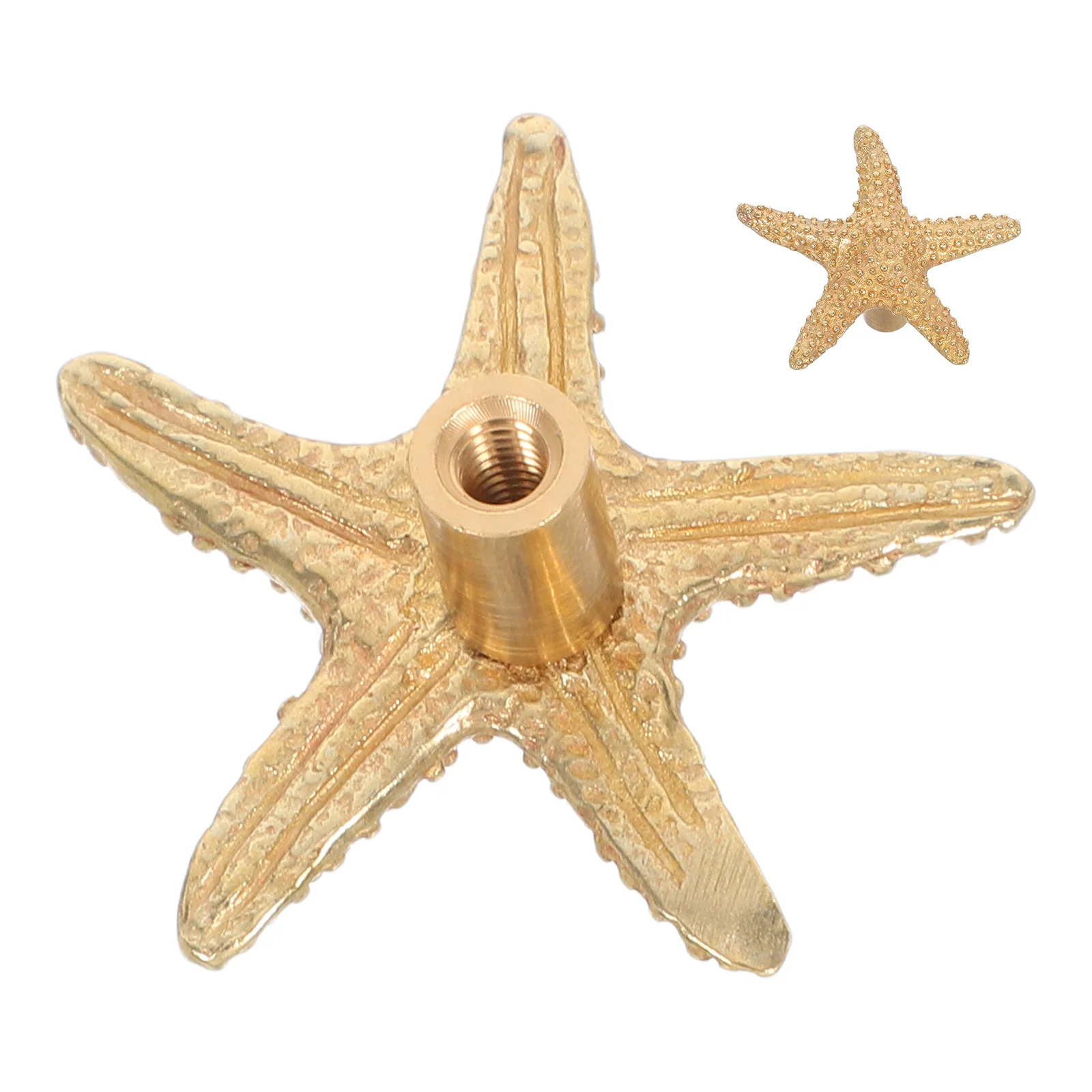 

Mini Drawer Knob Creative Ocean Star Fish Brass Handles Vintage Retro Kitchen Cabinet Knobs Wardrobe Decorative Pulls