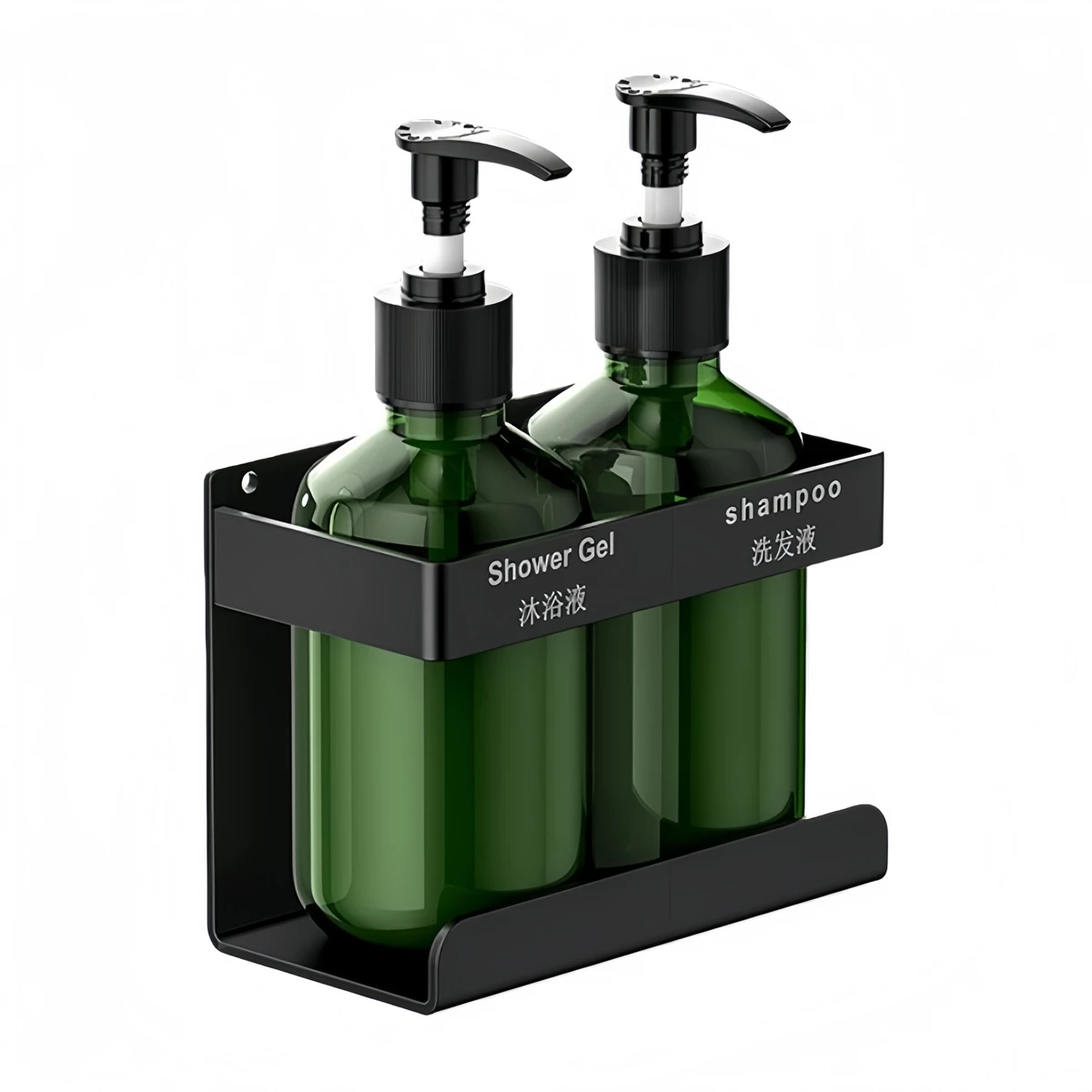 Manual Soap Dispenser For Shampoo Liquid Dispenser Manual Pump Bottle Space-saving Design Sturdy Mounting System
