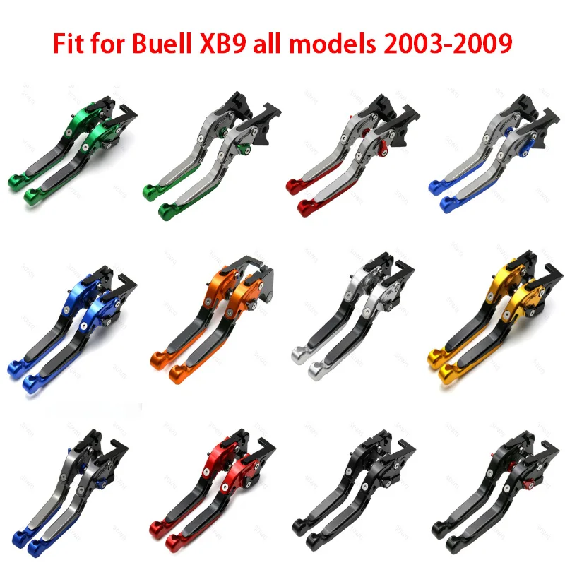 

Motorcycle CNC Extendable Handlebar Hand Grips Adjustable Folding Brake Clutch Levers for Buell XB9 all models 2003 2004-2009