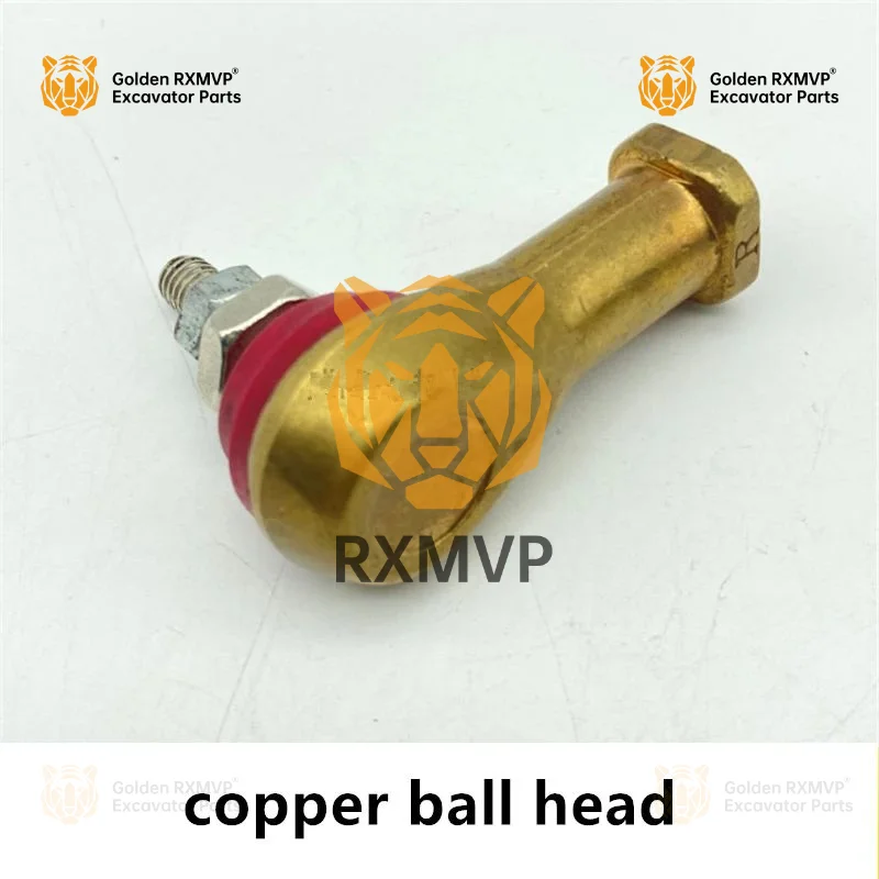 For Komatsu PC 60 120 200 240 360 450-7 throttle lever bull's eye ball head copper ball head high quality Excavator Accessories