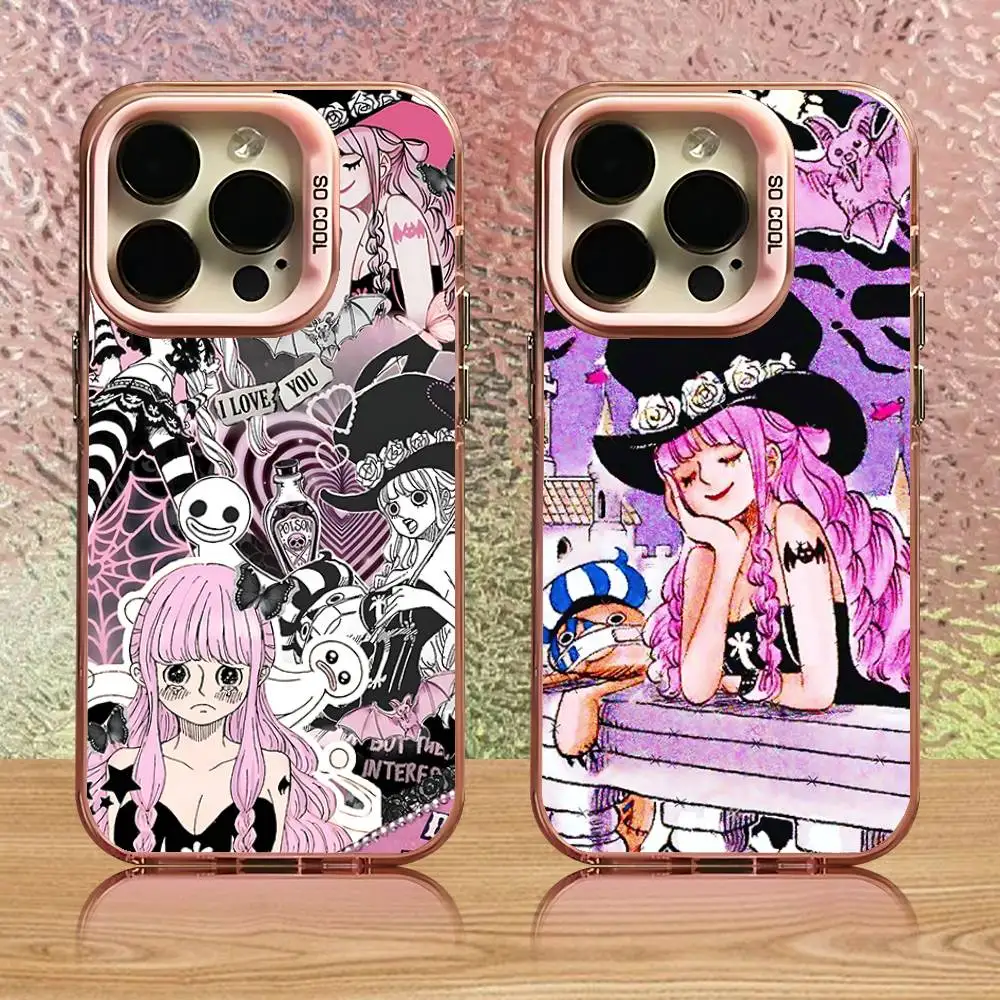

Anime Perona Phone Case For iPhone 16,15,14,13,12,11,Pro,Max,Plus,Mini,SE Pink Candy Matte Shockproof Cover