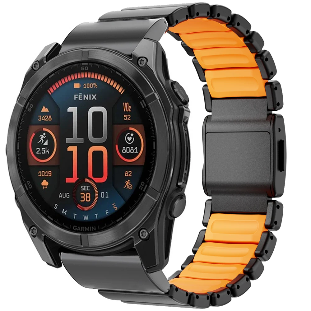 

26mm Titanium Band for Garmin Watch Enduro 3 2 Fenix 8 7X Pro 51mm Fenix 6X Luxury Man Strap for Garmin Tactix 7 Pro Watchband