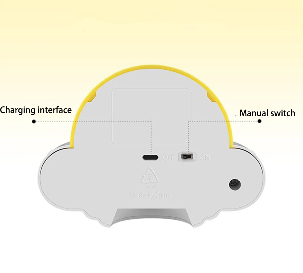 UFO النمذجة LED الممر ضوء الليل الأشعة تحت الحمراء التحكم عن بعد محس حركة الجسم المنزل ليلة مصباح المغناطيسي الذكية انخفاض الشحن