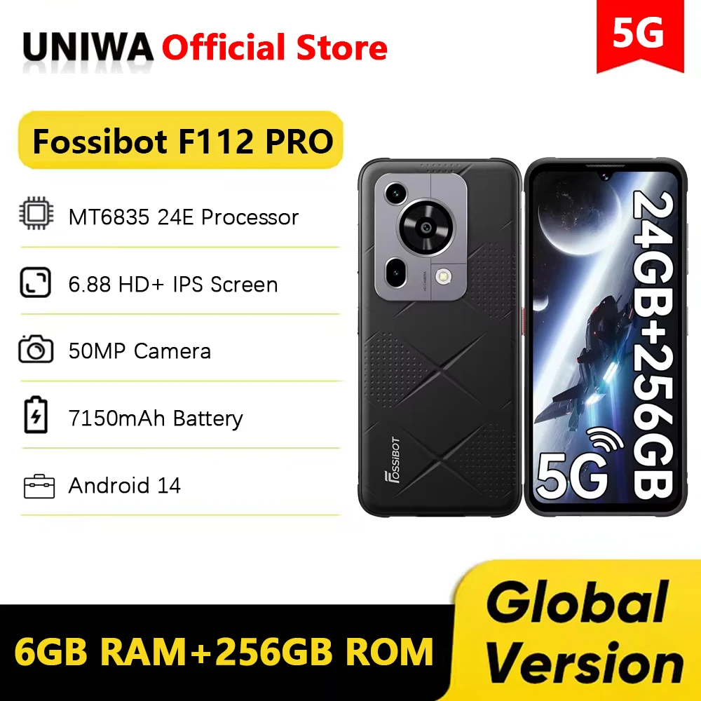 Fossibot F112 PRO 5G Rugged Phone 6.88