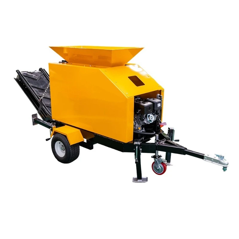 Trailer crusher, ore electronically controlled hydraulic three-cylinder crusher