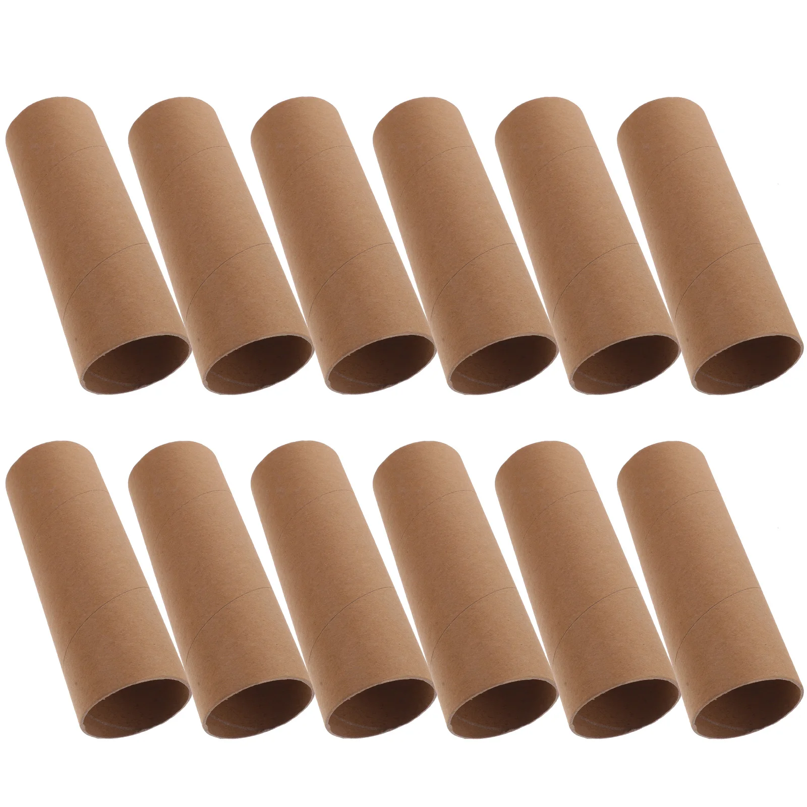 

12pcs Brown Cardboard Tubes 5 2x15cm Craft Paper Rolls Diy Material Kids Toy Project handmade diy crafts making tubes empty