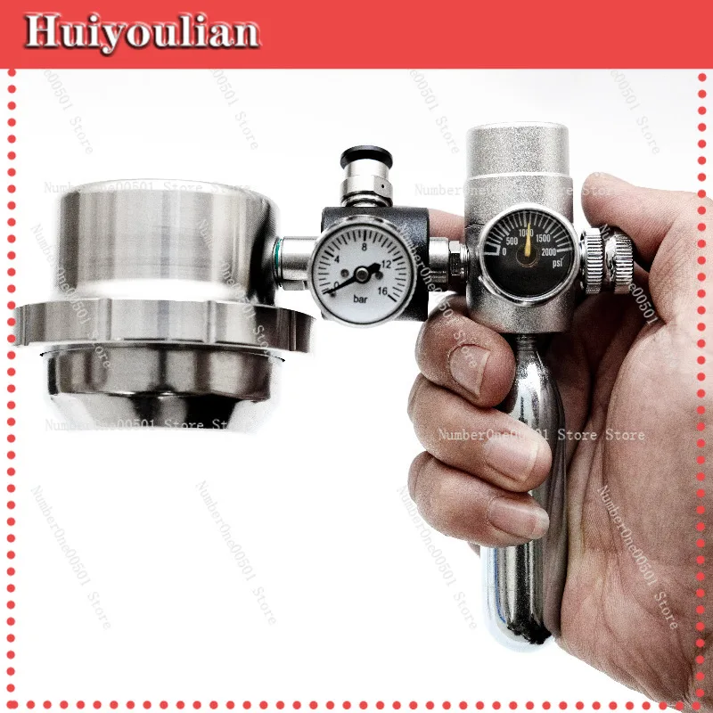 Mini Pneumatic Coffee Machine 9 Bar Extraction Espresso Coffee Maker For Italian Style Coffee Brewing